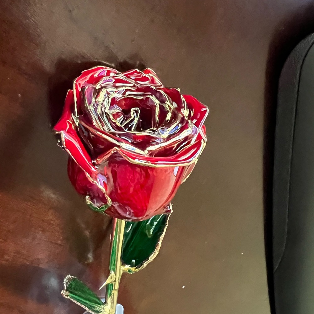 DeFaith 24k Gold Finish Rose